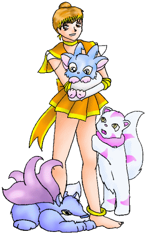 Sailor Wocky and pets, by Erin
